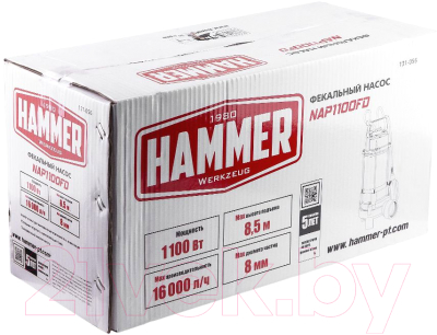 Фекальный насос Hammer NAP1100FD (641202)