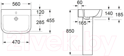 Умывальник BelBagno BB10100L