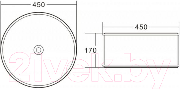 Умывальник BelBagno BB1383