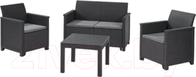 Комплект садовой мебели Keter Emma 2 Seater / 246158 (графит)