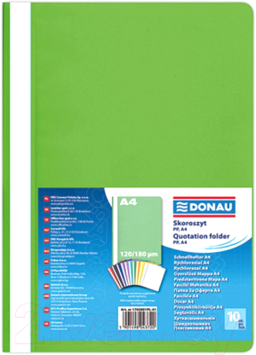 Папка для бумаг Donau 1702001PL-41 (светло-зеленый)