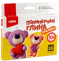 

Набор для творчества Lori, Полимерная глина. Брелоки Влюбленные мишки / Пг-011