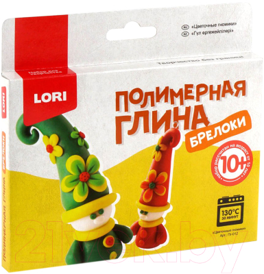 

Набор для творчества Lori, Полимерная глина. Брелоки Цветочные гномики / Пг-012