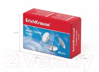 Изображение товара Кнопки канцелярские Erich Krause 7851