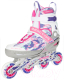 Миниатюра изображения товара Роликовые коньки Reaction S19ERERS015-AK (р-р 31-36, серый/розовый)