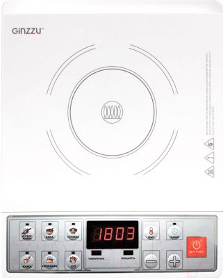 Электрическая настольная плита Ginzzu HCI-165 (белый)