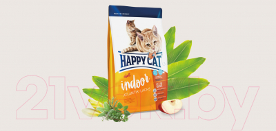 Сухой корм для кошек Happy Cat Supreme Indoor Atlantik-Lachs / 70211 (300г)