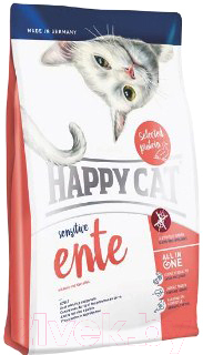Сухой корм для кошек Happy Cat Sensitive Ente / 70256 (300г)