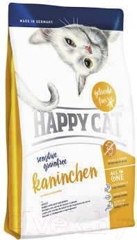 Сухой корм для кошек Happy Cat Sensitive Grainfree Kaninchen / 70267 (1.4кг)