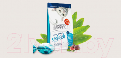 Сухой корм для кошек Happy Cat Sensitive Grainfree Seefisch / 70262 (1.4кг)
