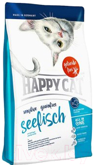

Корм для кошек Happy Cat, Sensitive Grainfree Seefisch / 70263