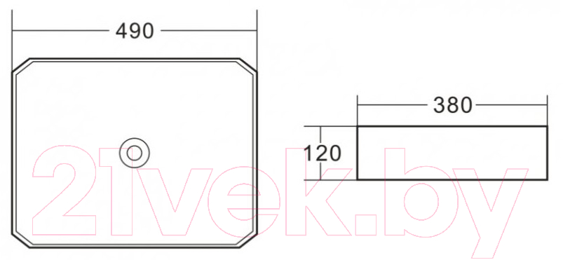 Умывальник BelBagno BB1386