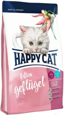 Сухой корм для кошек Happy Cat Kitten Geflugel / 70359 (1.4кг)