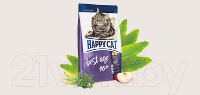 Сухой корм для кошек Happy Cat Best Age 10+ / 70243 (1.4кг)