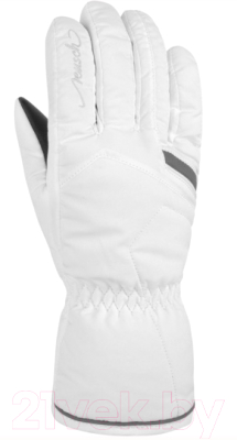 Перчатки лыжные Reusch Marisa / 4831150 103 (р-р 6, White/Silver)