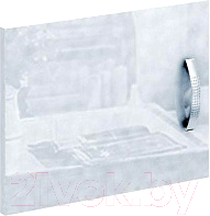 Дверца мебельная MFMaster Либерти / МСТ-СТЛ-ДС-БТ-ГЛ (белый)