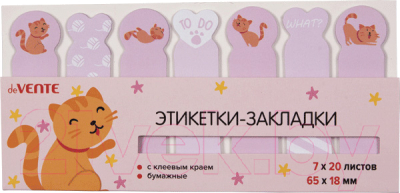 

Стикеры канцелярские deVente, Cat On The Pink / 2011902