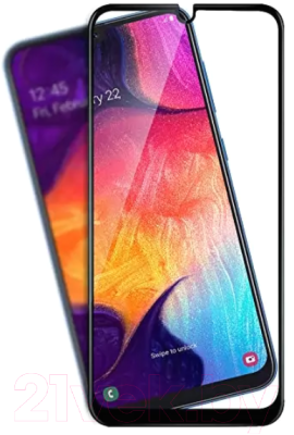 Защитное стекло для телефона Case Full Glue для Galaxy A51 (черный глянец)