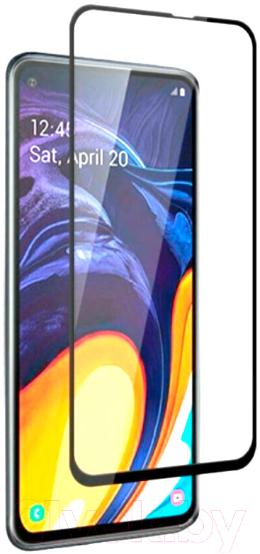 Защитное стекло для телефона Case Full Glue для Galaxy A60 (черный глянец) — фото 1