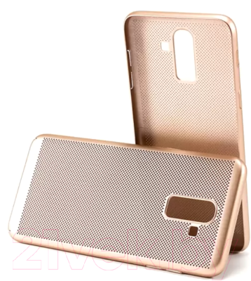 Чехол-накладка Case Matte Natty для Galaxy J8 (матовое золото)