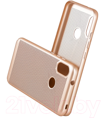 Чехол-накладка Case Matte Natty для Mi A2 Lite / Redmi 6 Pro (матовое золото)