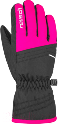 Перчатки лыжные Reusch Alan Junior / 4861115 720 (р-р 5.5, Black/Pink Glo)