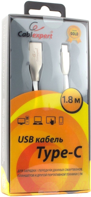 Кабель Cablexpert CC-G-USBC01W-1.8M