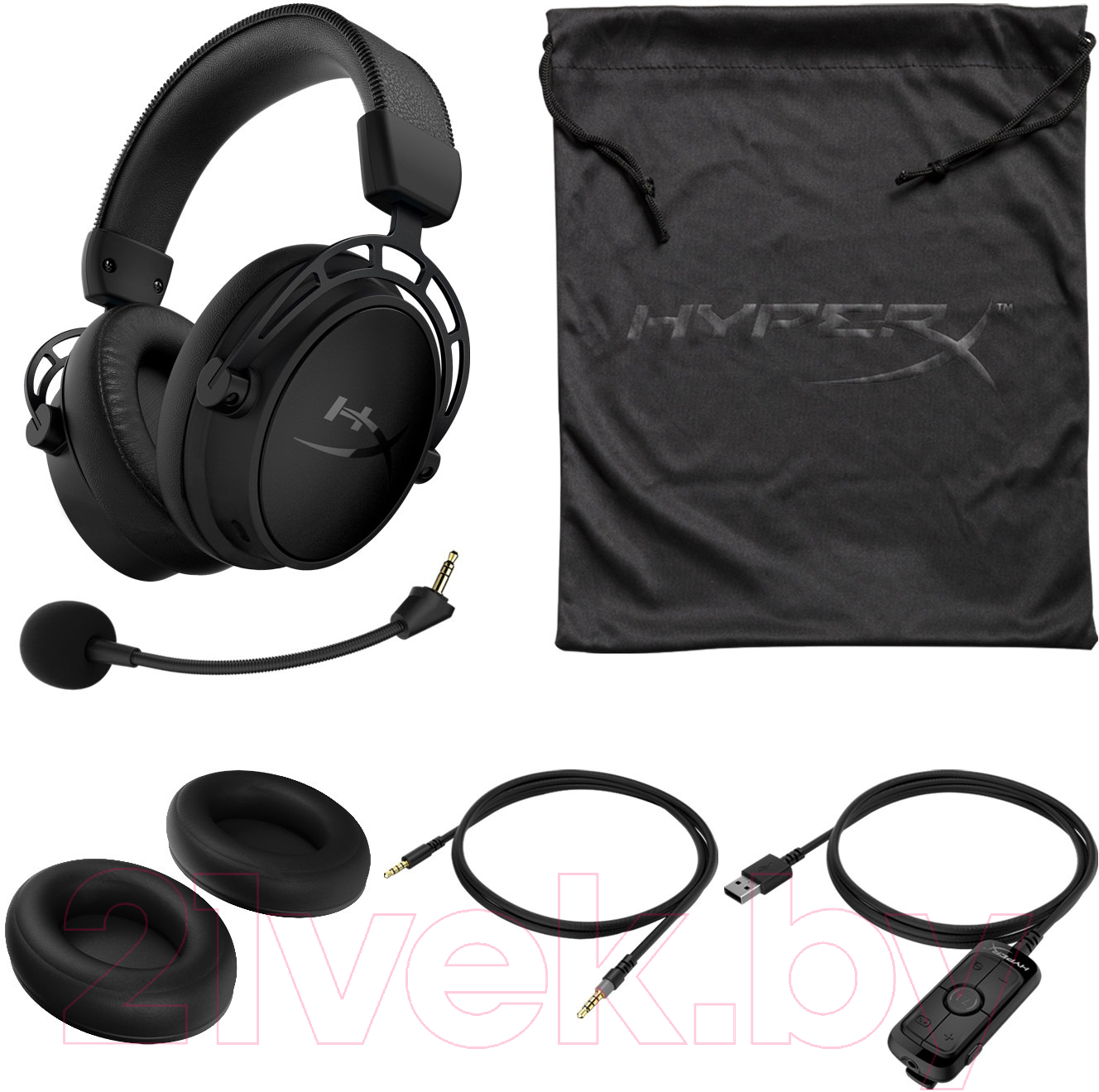 Наушники-гарнитура HyperX Cloud Alpha S Blackout (HX-HSCAS-BK/WW)