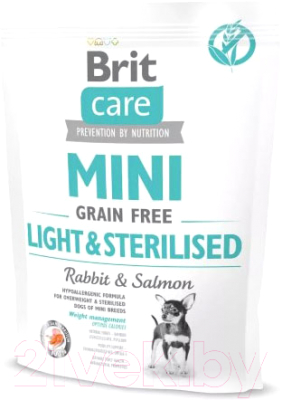 

Корм для собак Brit, Care Mini GF Light & Sterilised / 521074