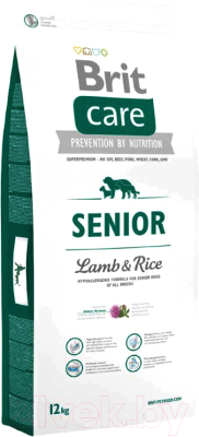 Сухой корм для собак Brit Care Senior All Breeds Lamb & Rice / 132715 (12кг)