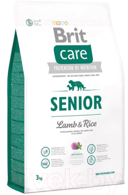 

Корм для собак Brit, Care Senior All Breeds Lamb & Rice / 132716