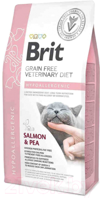 Сухой корм для кошек Brit VD Cat Grain Free Hypoallergenic / 528387 (400г)