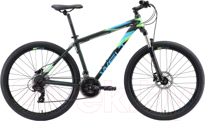 Велосипед Welt Cycle Ridge 1.0 HD 26 2020 (S, Dark Green/Blue/Green)