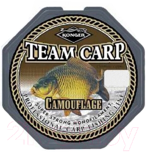 Леска монофильная Konger Team Carp Camouflage 0.40мм 250м / 214005040