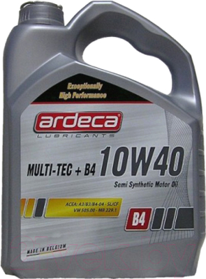 Моторное масло Ardeca Multi-Tec+ B4 10W40 / P03021-ARD004 (4л)