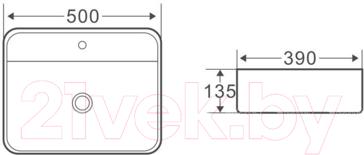 Умывальник BelBagno BB1321