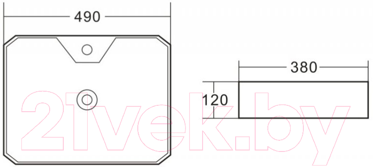 Умывальник BelBagno BB1387