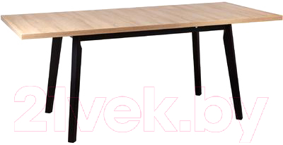 Обеденный стол Drewmix Oslo 5 (дуб грендсон/черный)