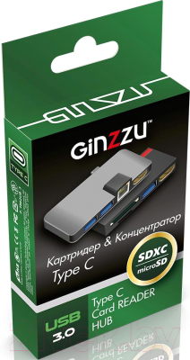 Картридер Ginzzu GR-864UB