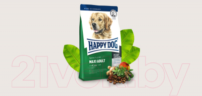 Сухой корм для собак Happy Dog Supreme Fit & Well Adult Maxi (4кг)