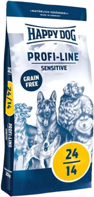 Сухой корм для собак Happy Dog Profi-Line 24/14 Sensitive Grainfree / 02247 (20кг)