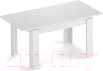 Обеденный стол Eligard Arris 1 118-157x72x76 (белый структурный)