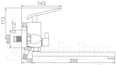 Смеситель Ledeme L2274