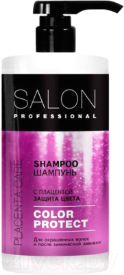 Шампунь для волос Salon Professional Защита цвета с плацентой (1л)