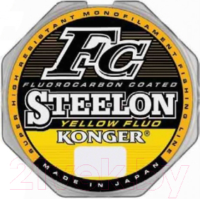 Леска монофильная Konger Steelon Fc Yellow Fluo 0.22мм 150м / 246150022