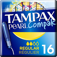 Тампоны гигиенические Tampax Compak Pearl Regular (16шт) -