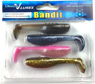 Мягкая приманка Dragon Bandit / CHE-BD30-MIX4 (4шт)