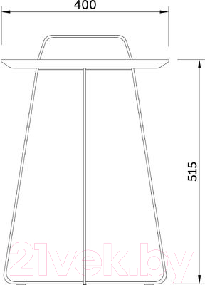 Сервировочный столик Седия Salute 40x51.5 (черный)
