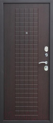 Входная дверь Гарда Муар 8мм Венге (96x205, правая)