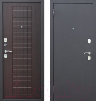 Входная дверь Гарда Муар 8мм Венге (96x205, левая)